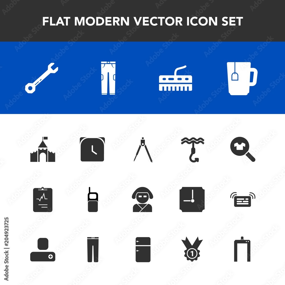 Modern, simple vector icon set with clock, hour, female, tool, phone, engineering, scan, castle, beautiful, pants, medieval, divider, minute, mobile, asian, xray, instrument, music, keyboard icons Modern, simple vector icon set with clock, hour, female, tool, phone, engineering, scan, castle, beautiful, pants, medieval, divider, minute, mobile, asian, xray, instrument, music, keyboard icons