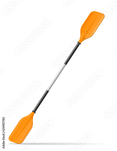 paddle for kayak or canoeing vector illustration
