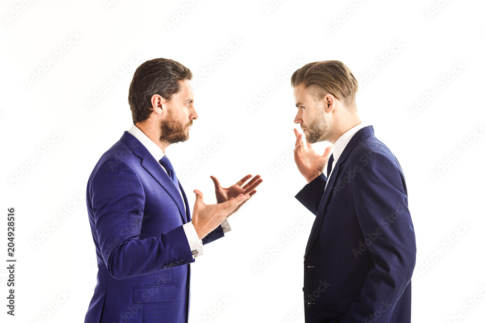 Men in suit, business men talking business with expression Men in suit, business men talking business with expression