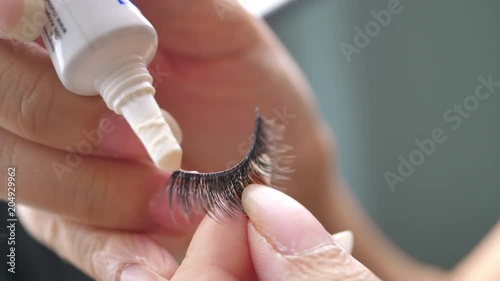 makeup beauty black long false eyelash