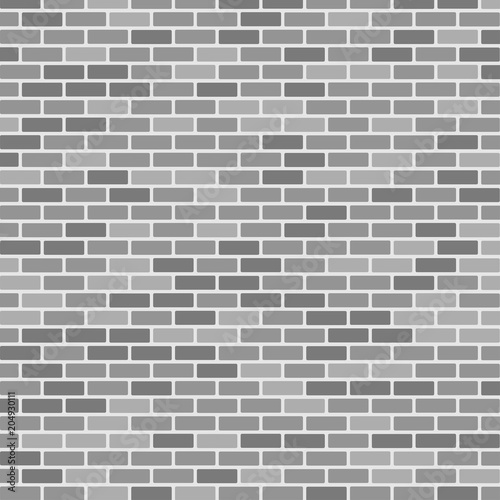 Gray brick wall. Texture or background.