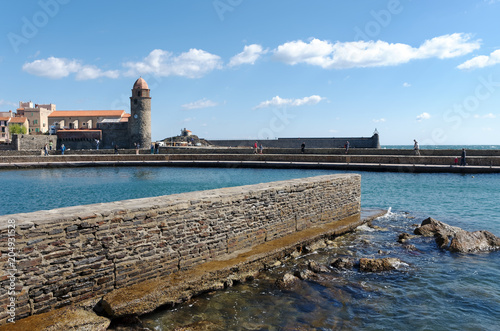 Collioure harbor in the south of France