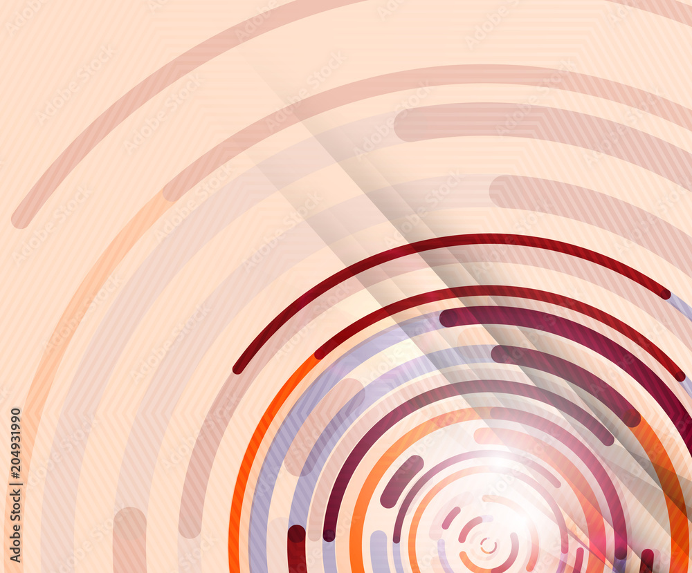 Obraz premium Circular lines, circles, geometric abstract background