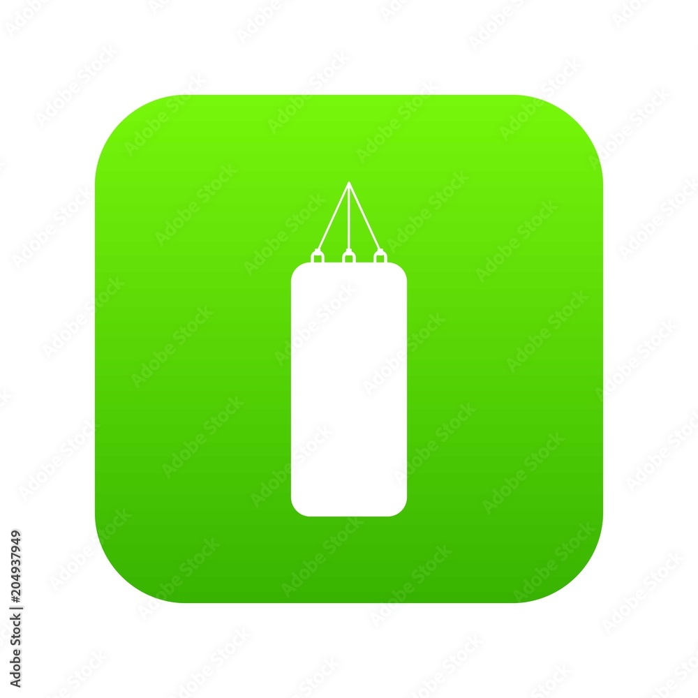 Punching bag for boxing icon digital green Punching bag for boxing icon digital green