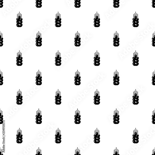 Wheat pattern vector seamless