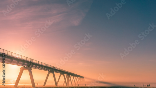 coucher de soleil sur le pont © Eléonore H