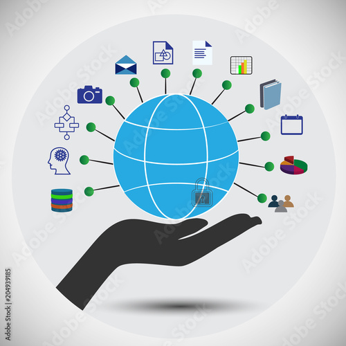 The digital space in a network, where you can store all data, information, Lists, document libraries, calendars, workflows, web pages, Images, Social Networking, knowledge in central secured location