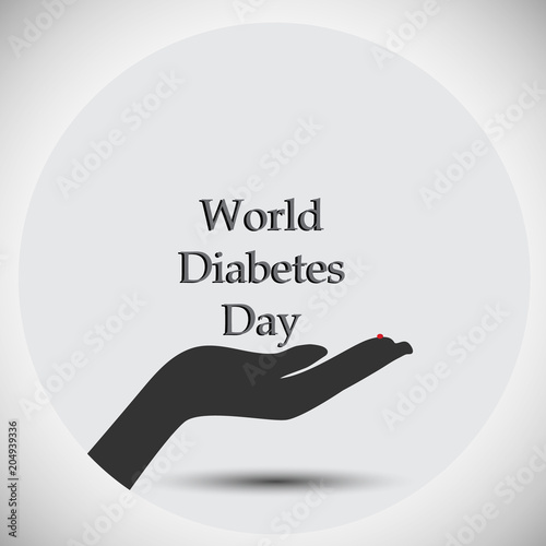 World Diabetes Day, the primary global awareness campaign on diabetes mellitus which is held on November 14, Concept of join hands for cure diabetes.