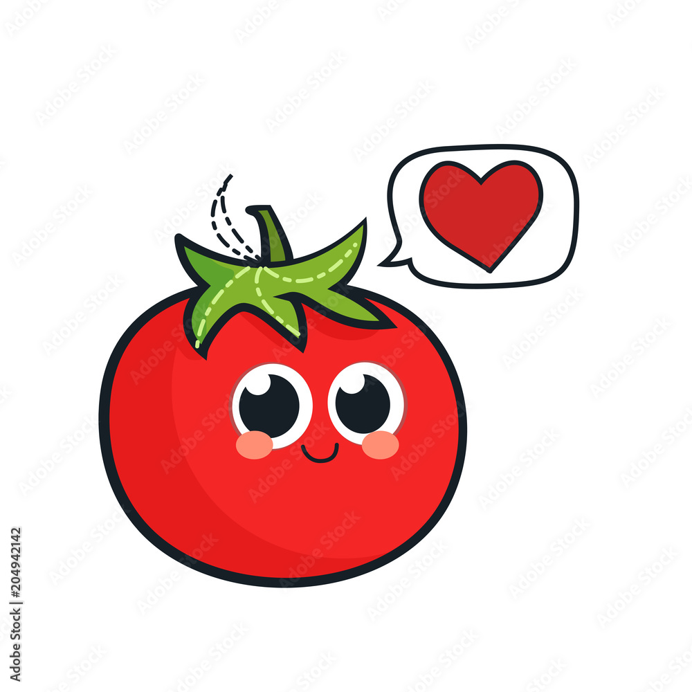 Cute tomato character Cute tomato character