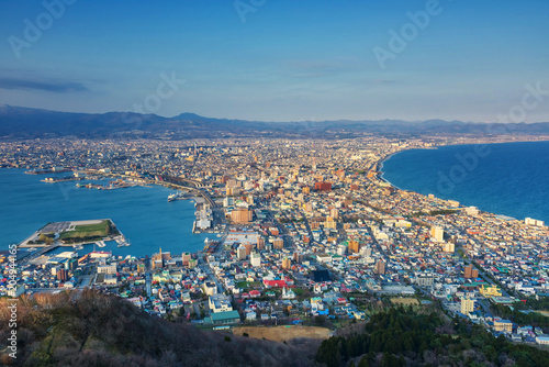 cityscape view from Mount Hakodate