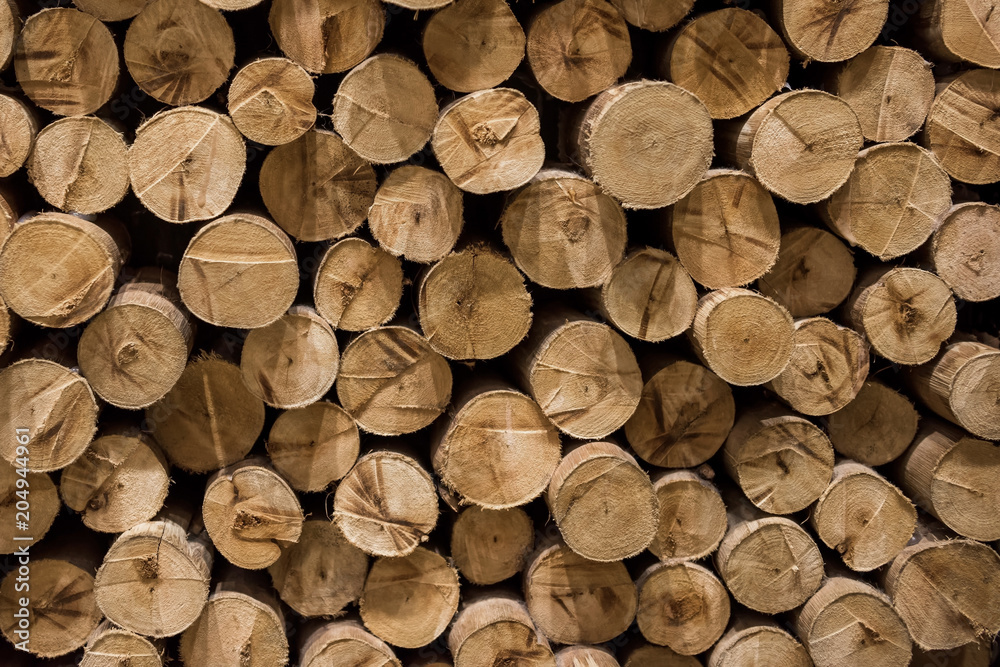 chopped stack firewood textured background chopped stack firewood textured background