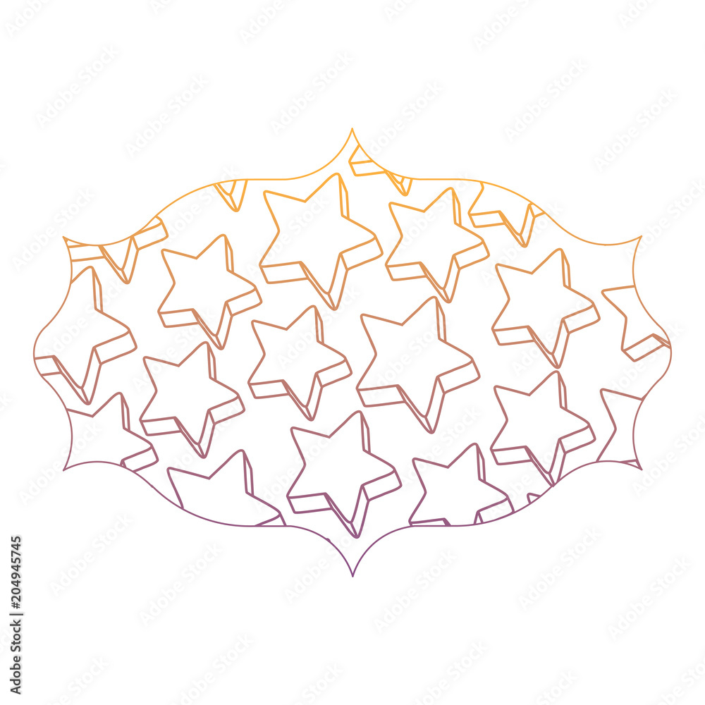 arabic frame with stars pattern over white background, vector illustration arabic frame with stars pattern over white background, vector illustration
