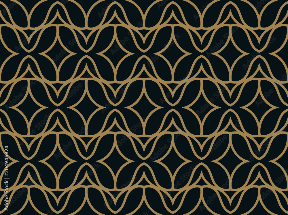 Fototapeta Seamless vector abstract wave pattern background