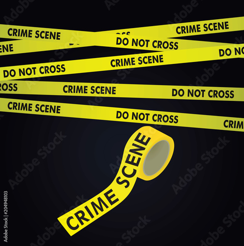Crime scene tape. vector illustration