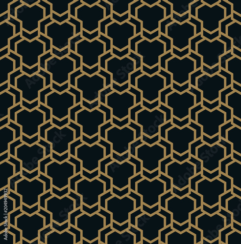 Vector seamless pattern. Modern stylish texture. Geometric strip