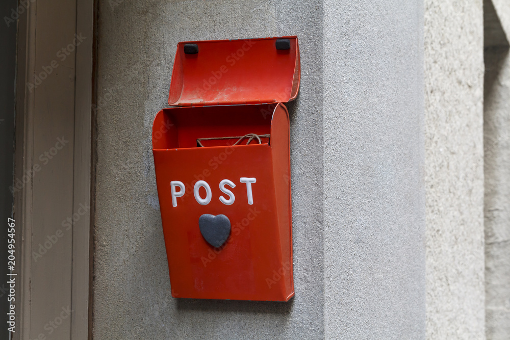 Red post box Red post box