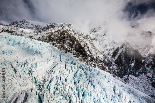 Franz Josef Glacier, New Zealand, from the air