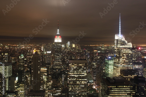 Skyline New York at night