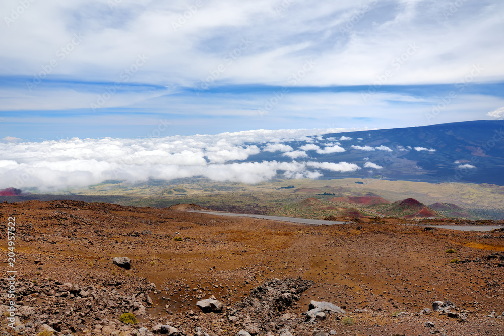 Breathtaking view of Mauna Loa volcano on the Big Island of Hawaii