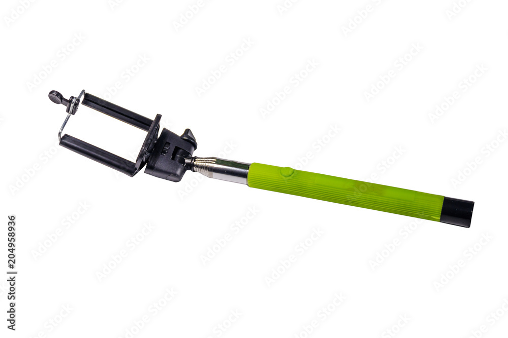 Monopod for selfie for smart phone isolated on white background Monopod for selfie for smart phone isolated on white background
