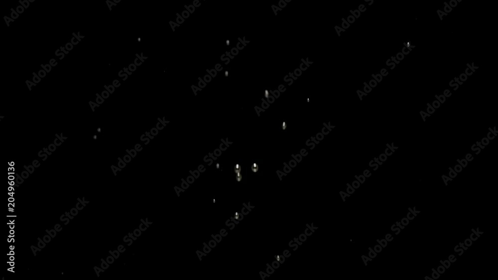 Bubbles rise up in black water Bubbles rise up in black water