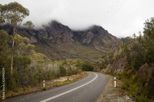 The Sentinels partly obscured by cloud in Tasmania, Australia © Matt Palmer