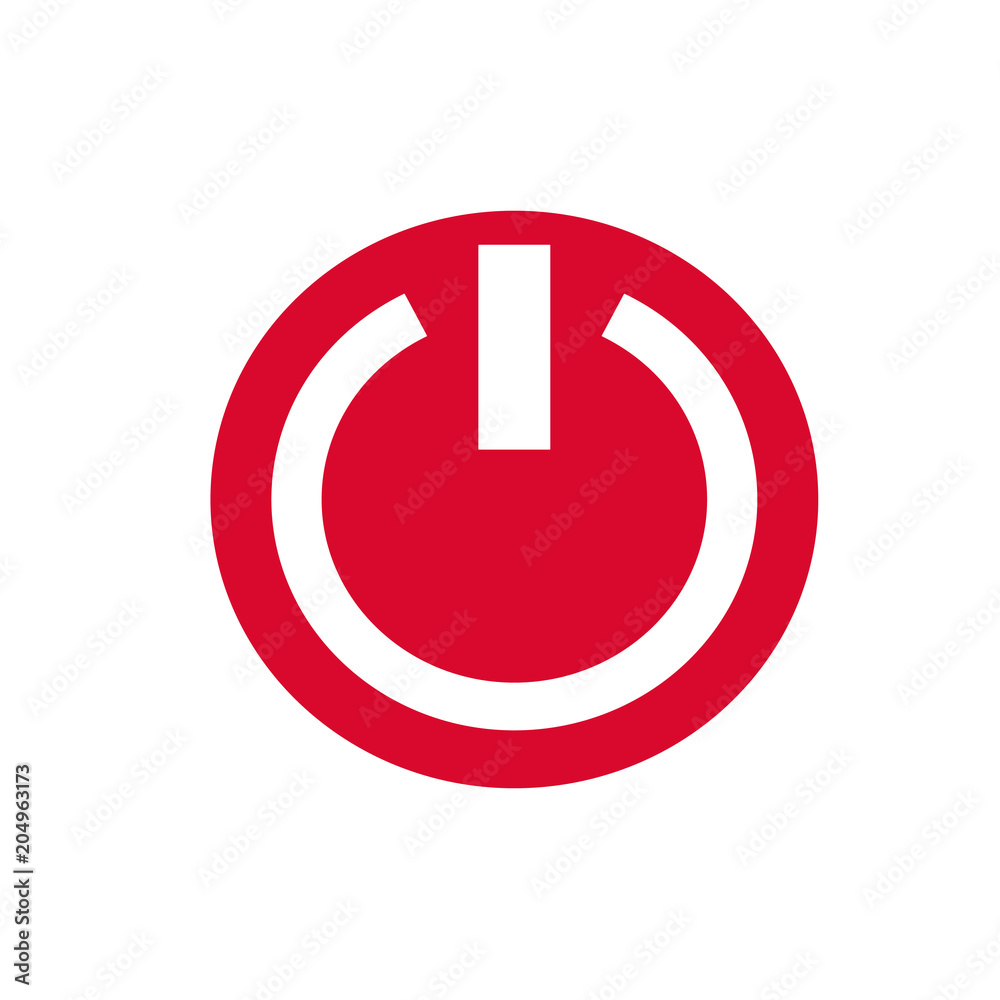 power button icon. vector illustration power button icon. vector illustration