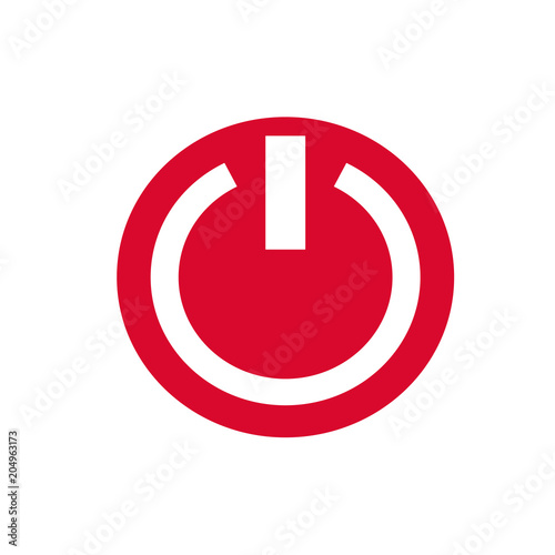 power button icon. vector illustration
