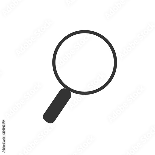 Magnifying glass Icon. vector illustration