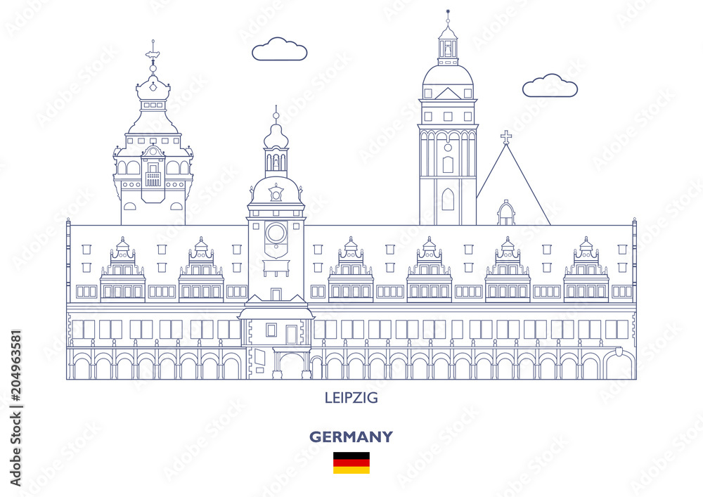 Leipzig City Skyline, Germany