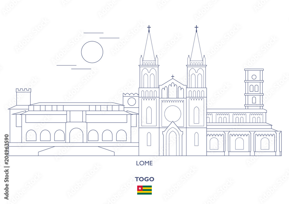 Lome  City Skyline, Togo