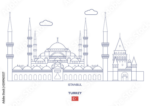 Istanbul City Skyline, Turkey