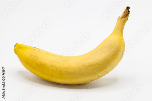 Banana with white background