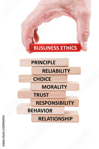 Obraz na płótnie busuness ethics