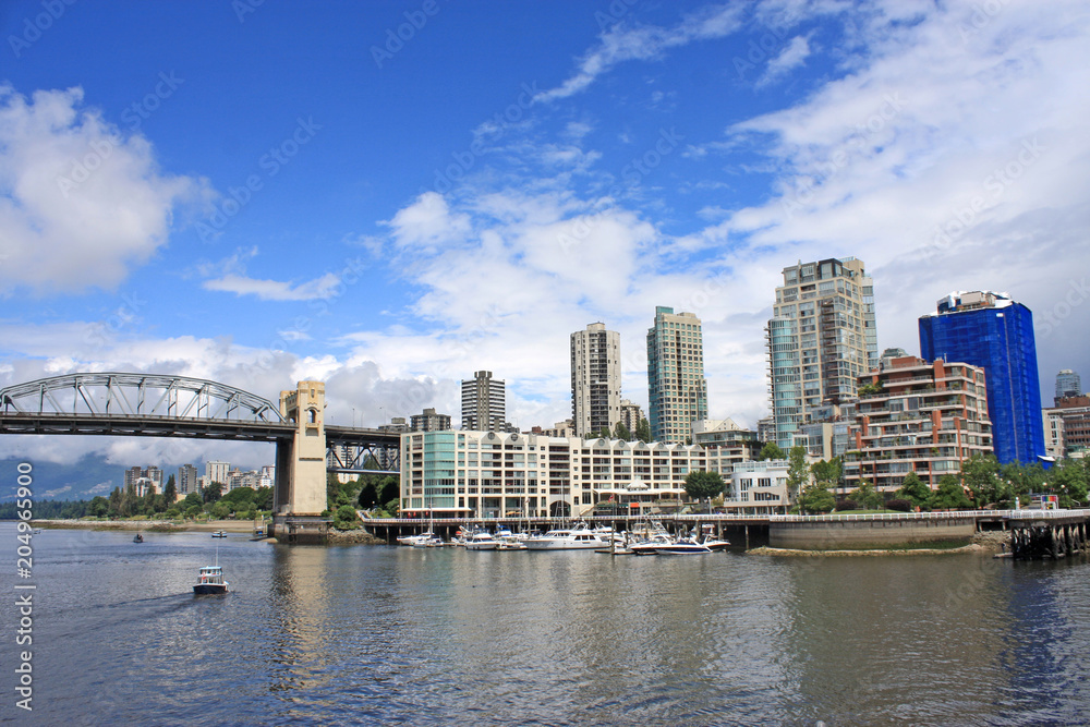 Vancouver and the Burrard Street Bridge