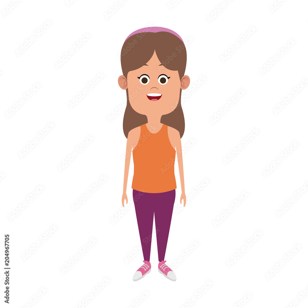 Beautiful girl cartoon vector illustration graphic design Beautiful girl cartoon vector illustration graphic design