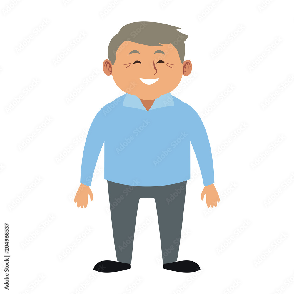 Cute grandfather cartoon vector illustration graphic design Cute grandfather cartoon vector illustration graphic design