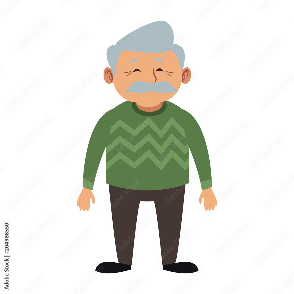 Cute grandfather cartoon vector illustration graphic design Cute grandfather cartoon vector illustration graphic design