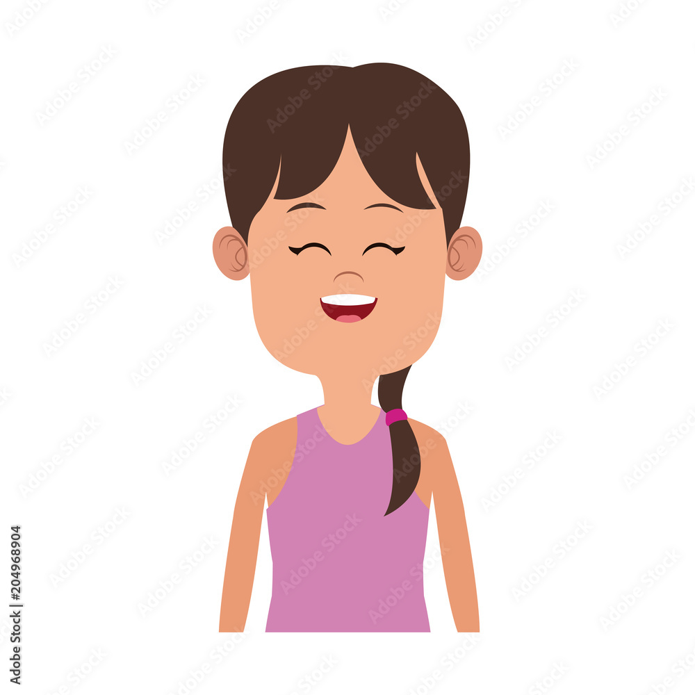Beautiful girl cartoon vector illustration graphic design Beautiful girl cartoon vector illustration graphic design