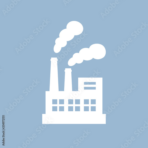 Industrial factory vector pictogram