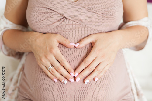 Wallpaper Mural Closeup picture of beautiful pregnant woman Torontodigital.ca