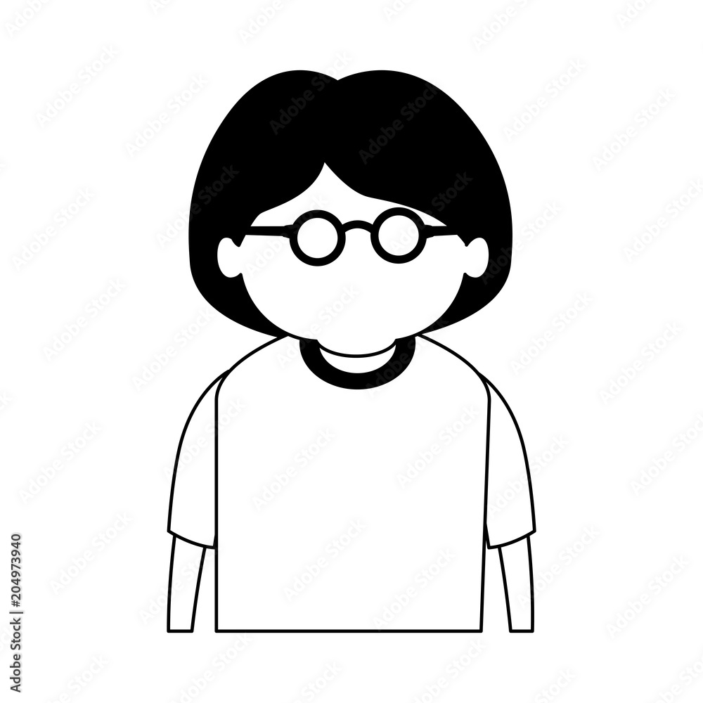 Cute grandmother cartoon vector illustration graphic design