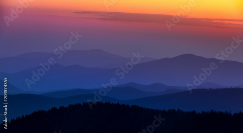 Smokey Mountain Nation park sunset © jdross75