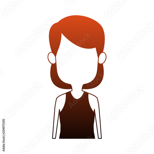 Wallpaper Mural Beautiful girl cartoon vector illustration graphic design Torontodigital.ca