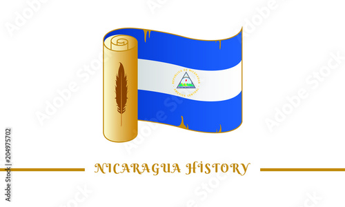 nicaragua flag and nicaragua history
