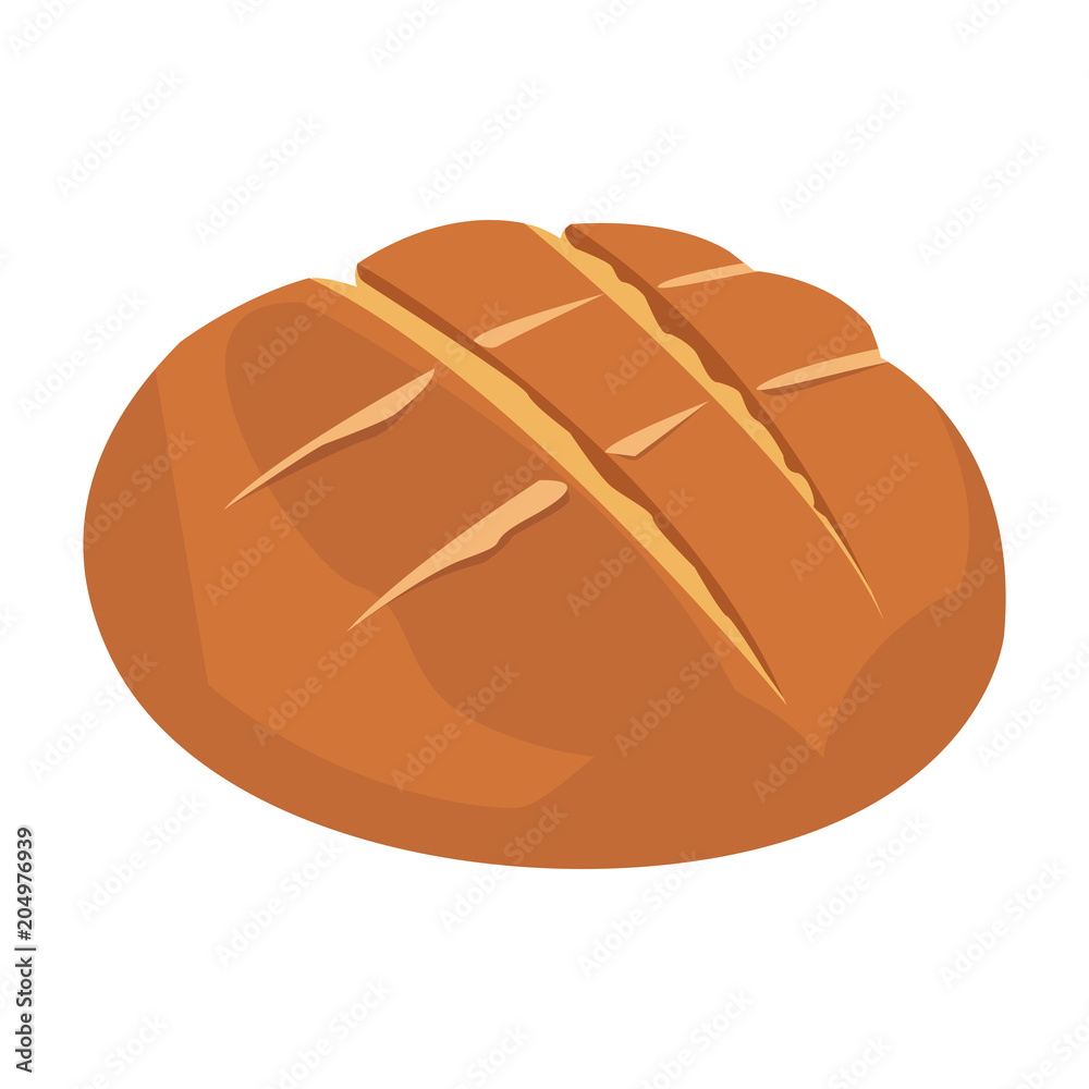 Delicious and fresh bread vector illustration graphic design