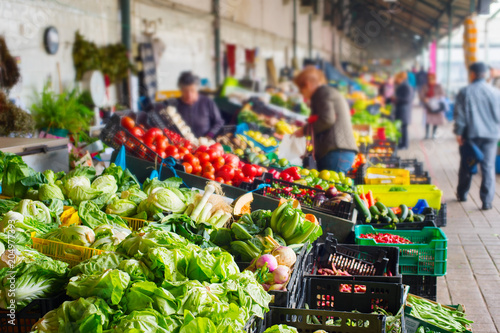 Vegetable Bolhao market Porto, Portugal
