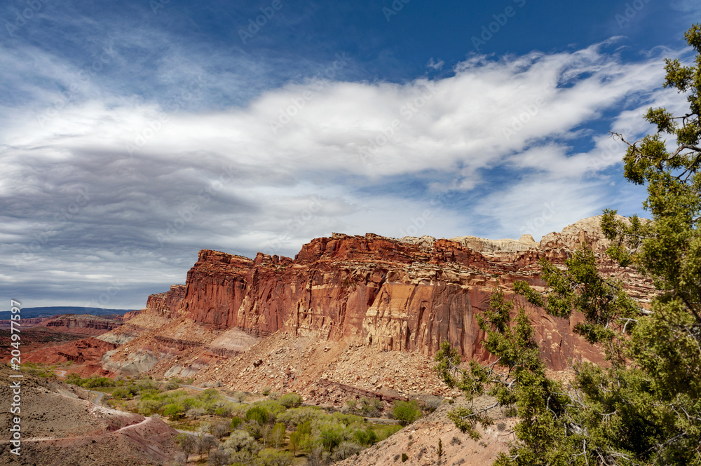Capitol Reef National Park, Utah. Capitol Reef is a 100-mile pinch in ...