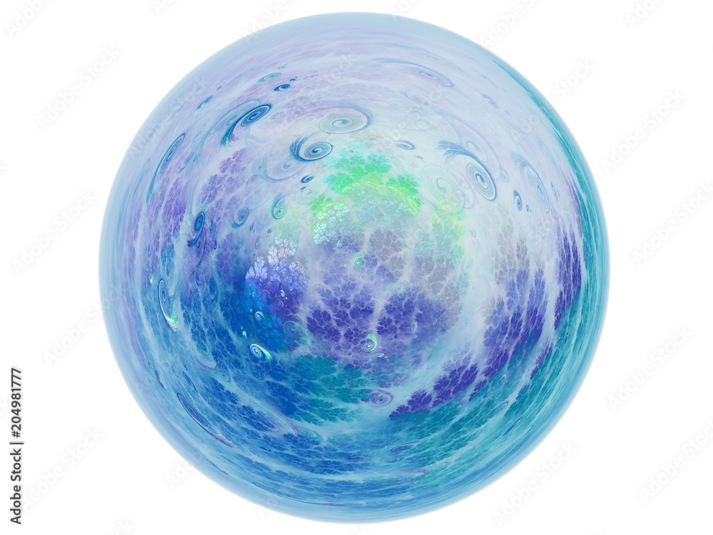 Abstract fractal neptune planet, digital artwork for creative graphic design Abstract fractal neptune planet, digital artwork for creative graphic design