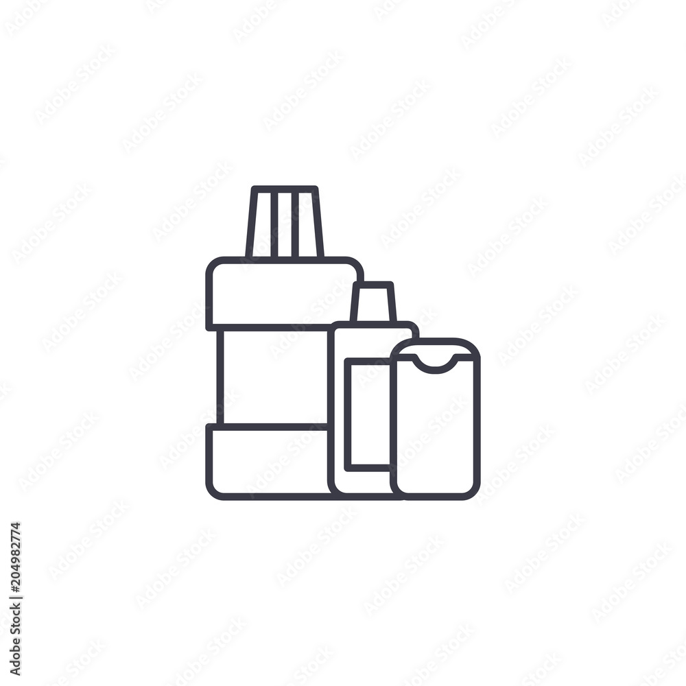 Beverages linear icon concept. Beverages line vector sign, symbol, illustration. Beverages linear icon concept. Beverages line vector sign, symbol, illustration.